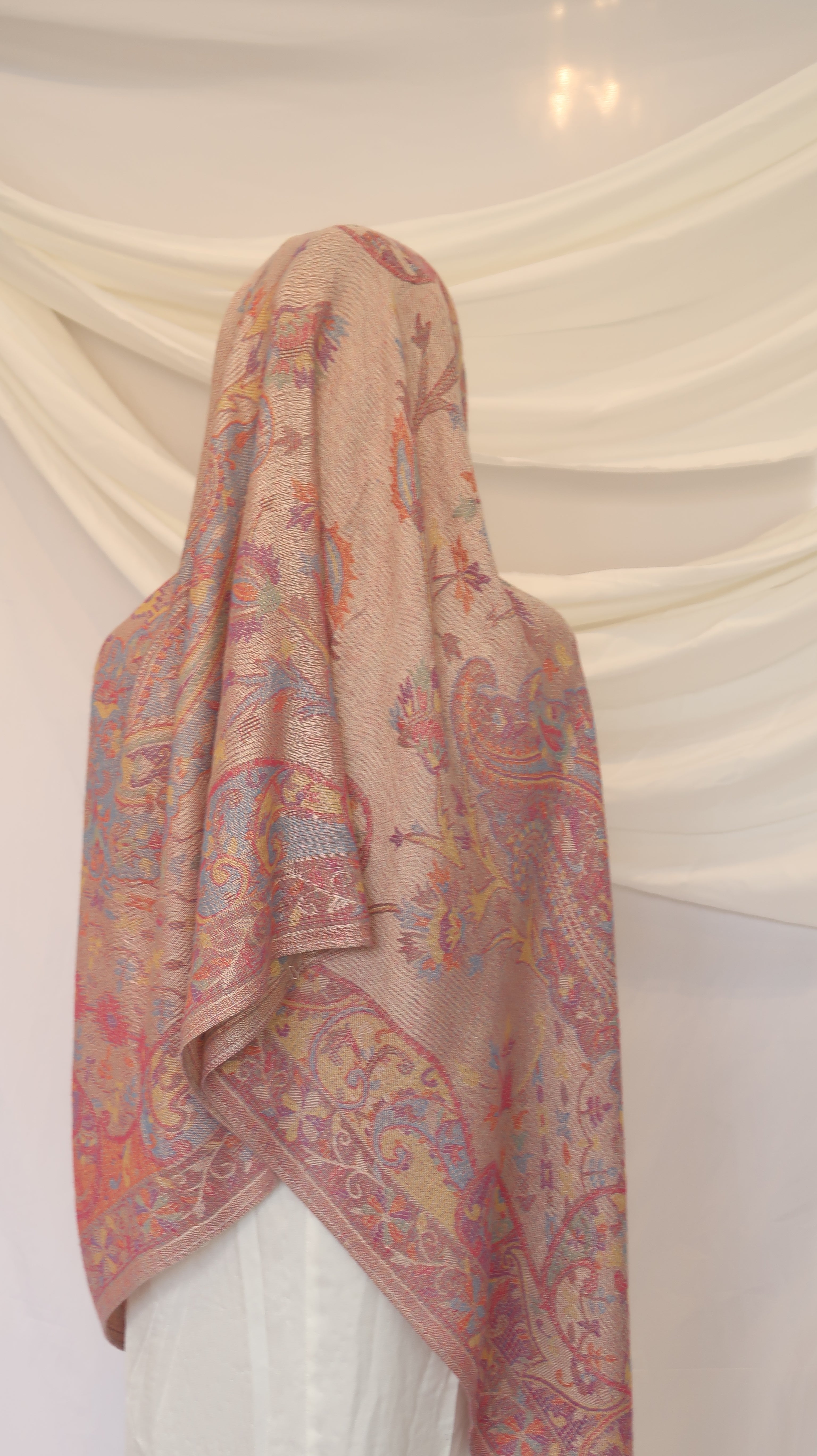 Pashmina Scarf – Cashmere‑Feel, Wind‑Resistant, Woven Paisley Jacquard (70×200cm)