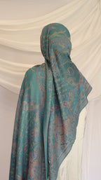 Pashmina Scarf – Cashmere‑Feel, Wind‑Resistant, Woven Paisley Jacquard (70×200cm)