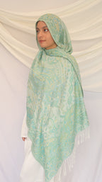 Pashmina Scarf – Cashmere‑Feel, Wind‑Resistant, Woven Paisley Jacquard (70×200cm)