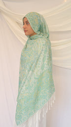 Pashmina Scarf – Cashmere‑Feel, Wind‑Resistant, Woven Paisley Jacquard (70×200cm)