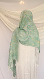 Pashmina Scarf – Cashmere‑Feel, Wind‑Resistant, Woven Paisley Jacquard (70×200cm)