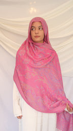 Pashmina Scarf – Cashmere‑Feel, Wind‑Resistant, Woven Paisley Jacquard (70×200cm)