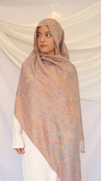 Pashmina Scarf – Cashmere‑Feel, Wind‑Resistant, Woven Paisley Jacquard (70×200cm)