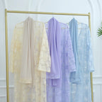 Haya Pearl Bloom Abaya Embellished Set 3 Piece Pre-Order