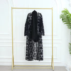 Haya Pearl Bloom Abaya Embellished Set 3 Piece Pre-Order