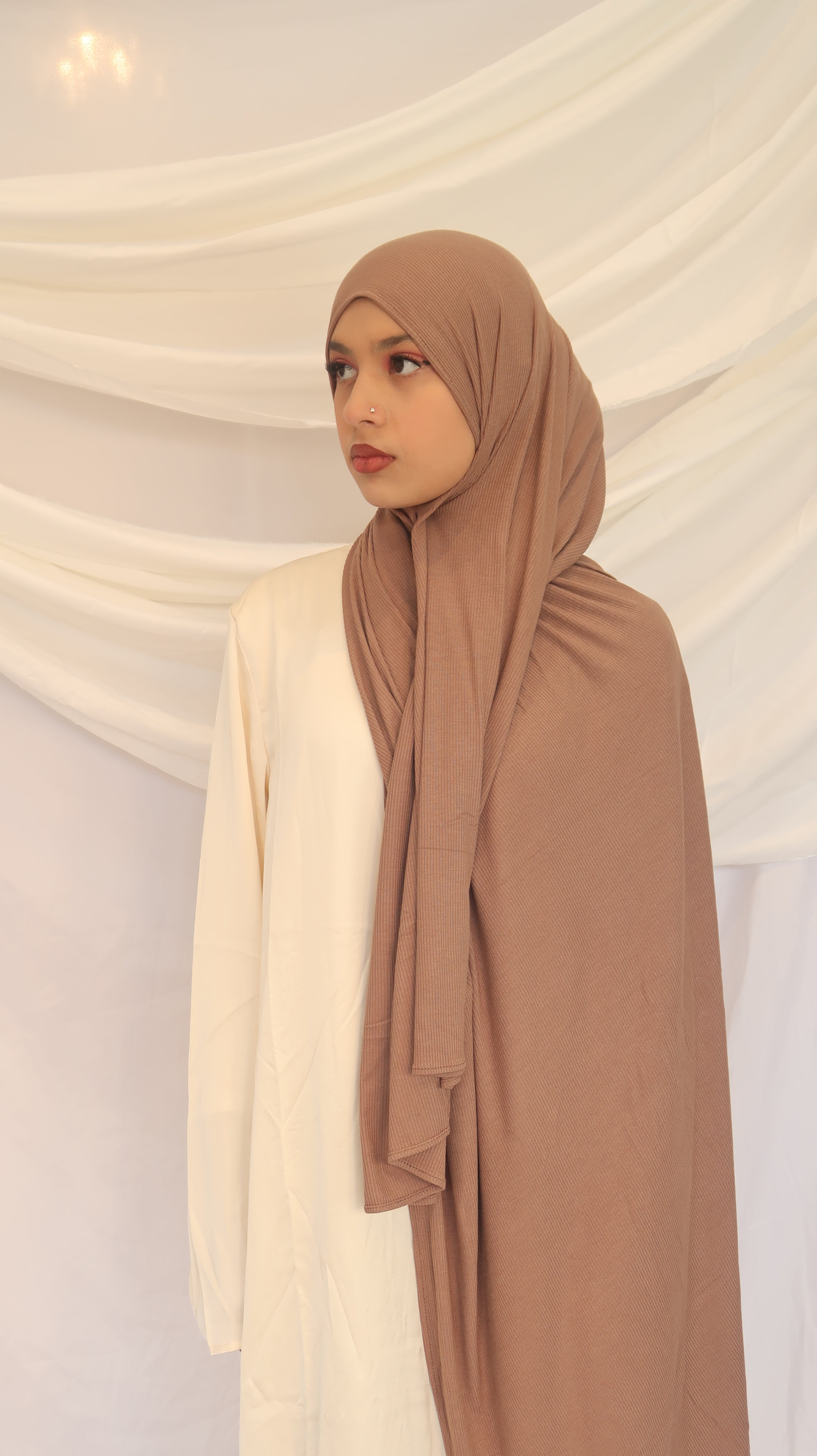 Buttery Soft Striped Bamboo Jersey Scarf – UV Protection, Antibacterial, Sweat-Friendly & Sport-Ready | 6 Everyday Shades (180×70cm)