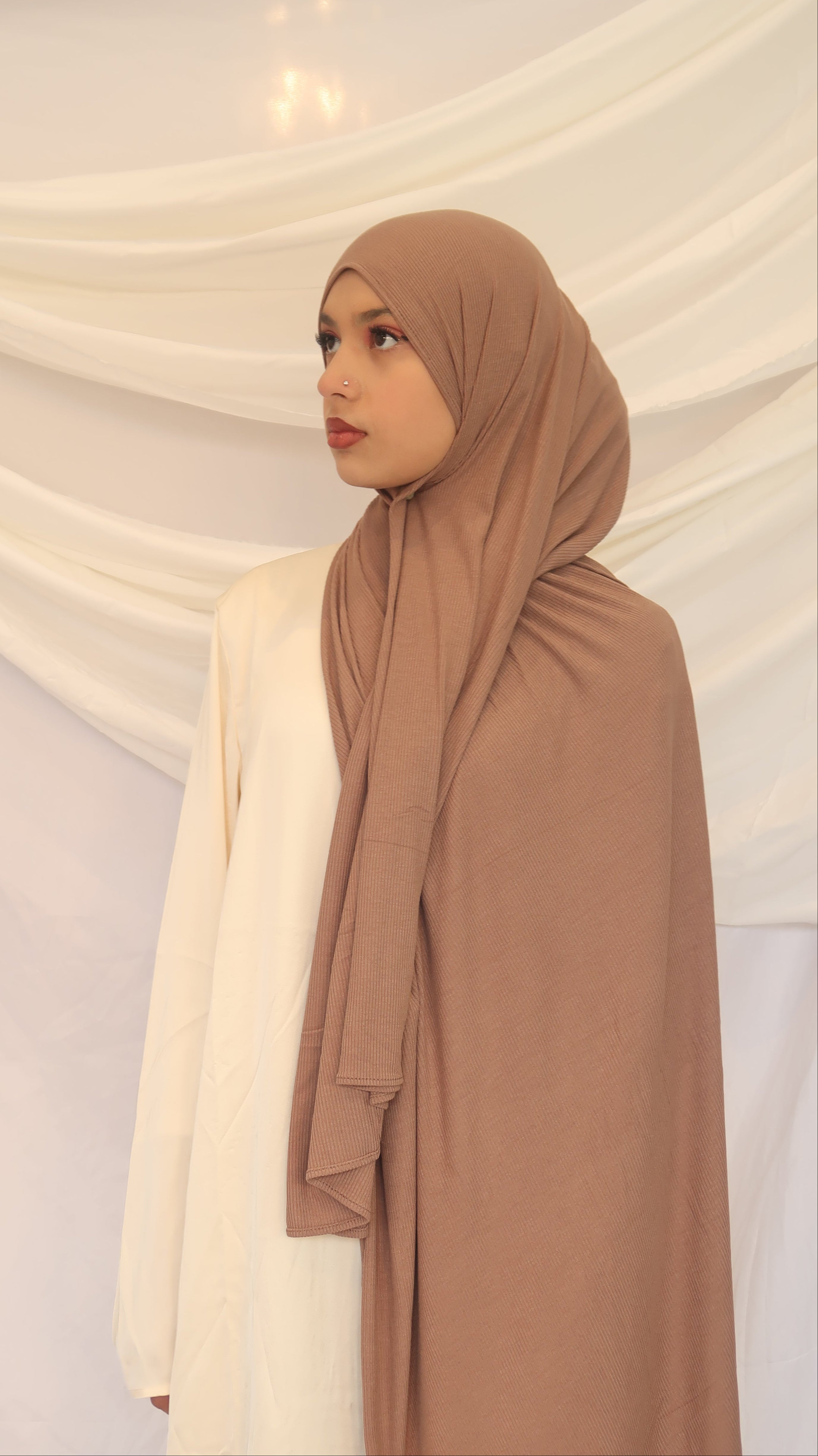 Buttery Soft Striped Bamboo Jersey Scarf – UV Protection, Antibacterial, Sweat-Friendly & Sport-Ready | 6 Everyday Shades (180×70cm)