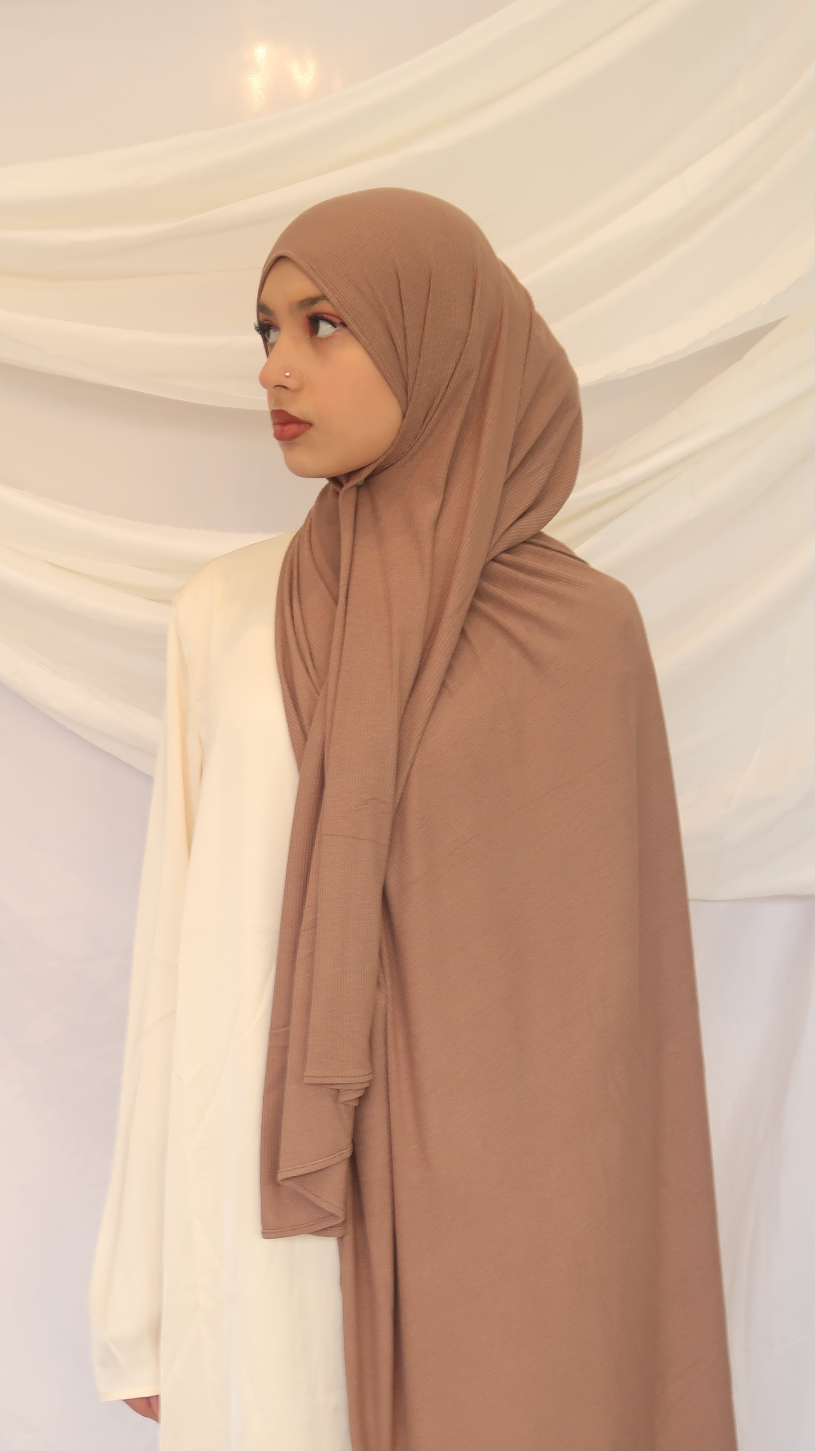 Buttery Soft Striped Bamboo Jersey Scarf – UV Protection, Antibacterial, Sweat-Friendly & Sport-Ready | 6 Everyday Shades (180×70cm)