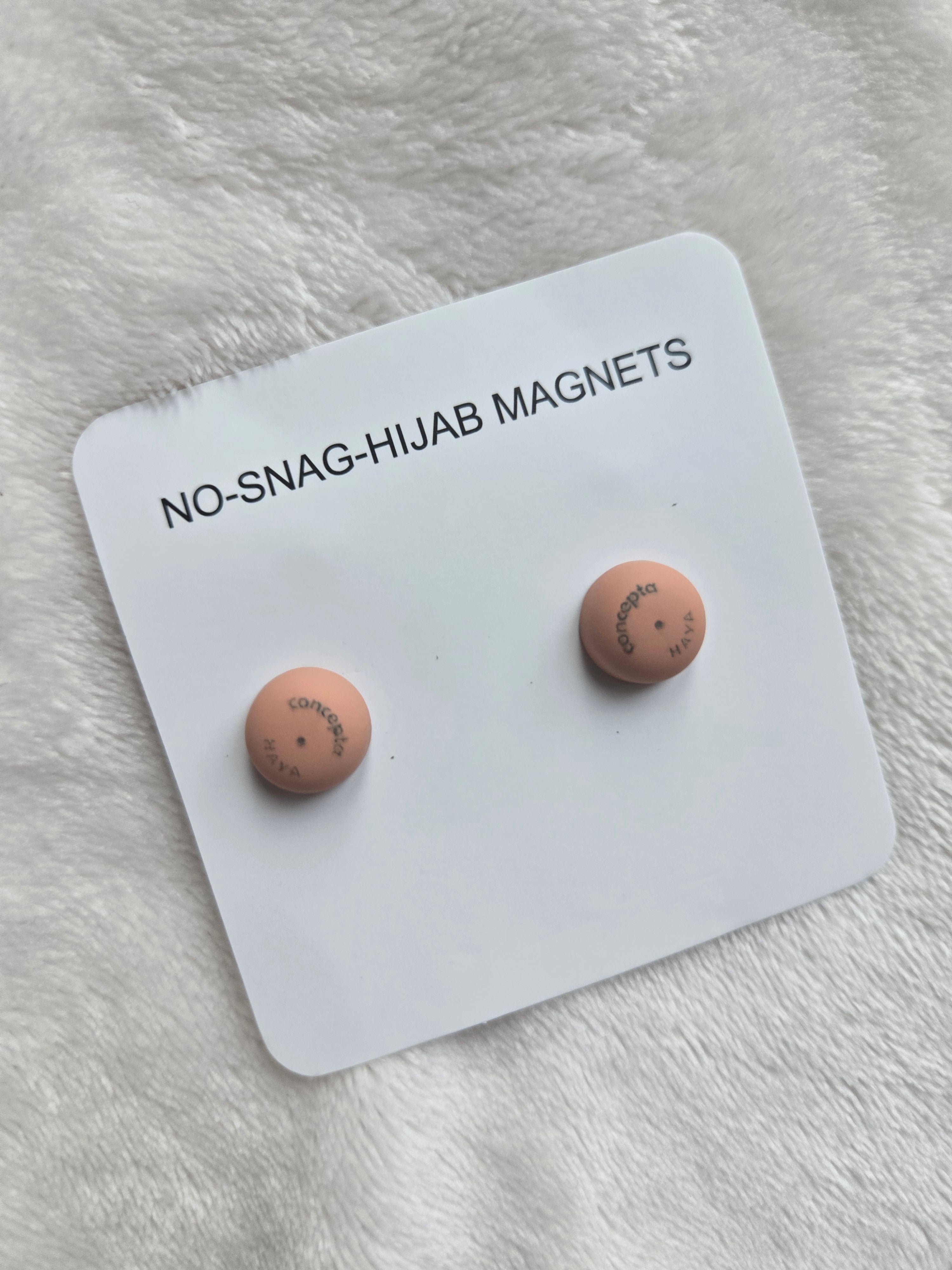 Non-Snag Hijab Magnets Solid Colours Branded & Palestine Keffiyeh  – Pack of 2 Pairs | Strong & Rounded