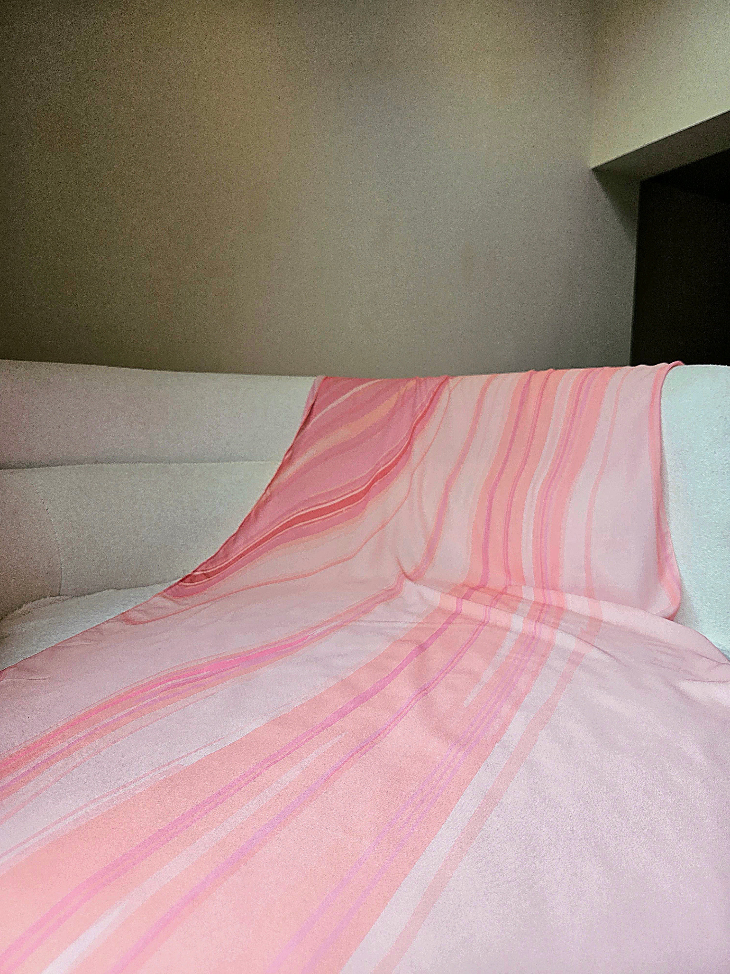 Sahara Blush - Premium Korean Chiffon Printed Scarf