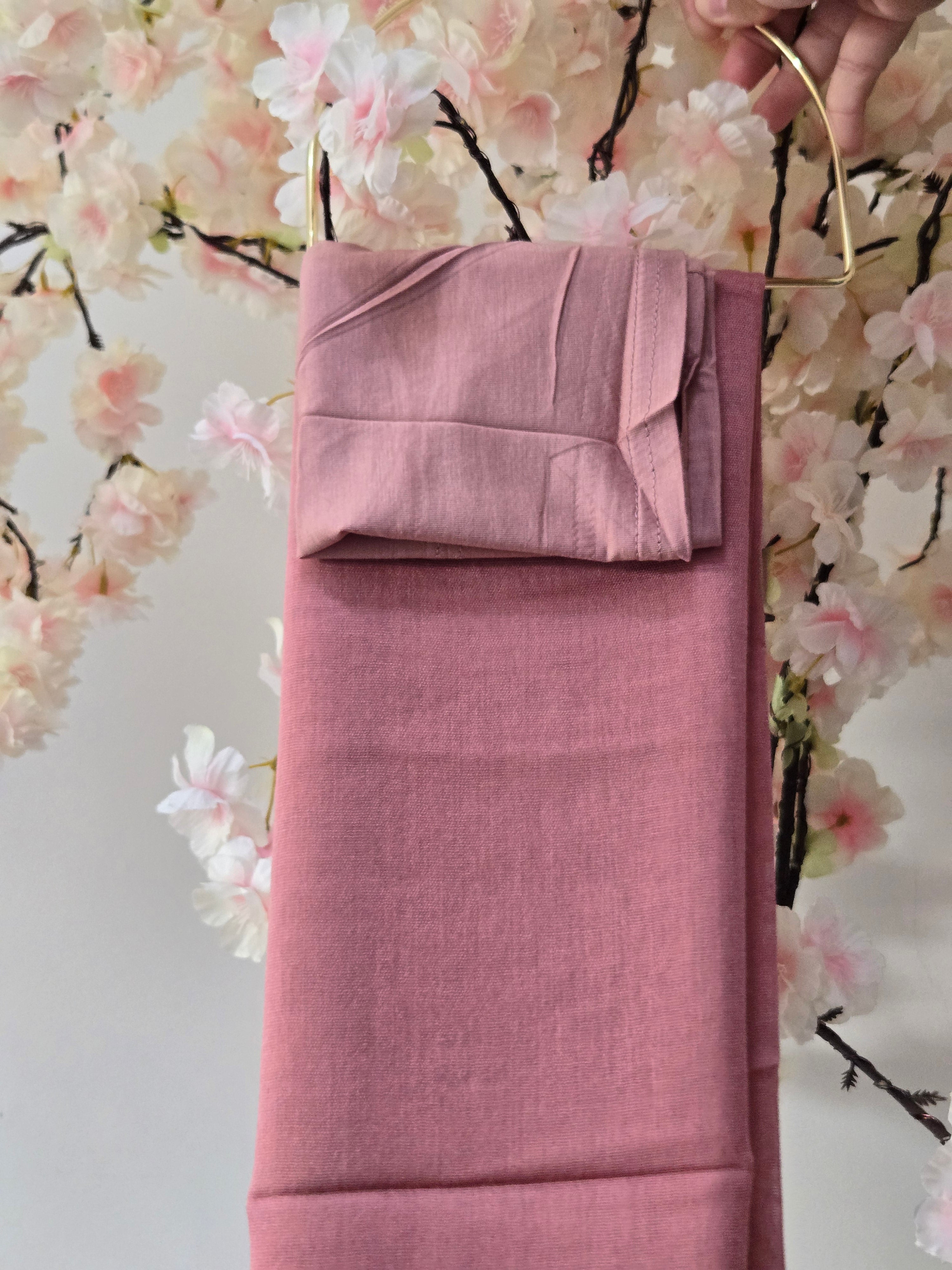 Bamboo Modal Hijab & Cap Set 2 Piece Concepta Haya Original Modal Scarf Double Stitched Breathable Soft