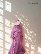 Lina Luxury Premium Maxi Dress French Ruffles Lightweight & Soft | Ethereal Collection