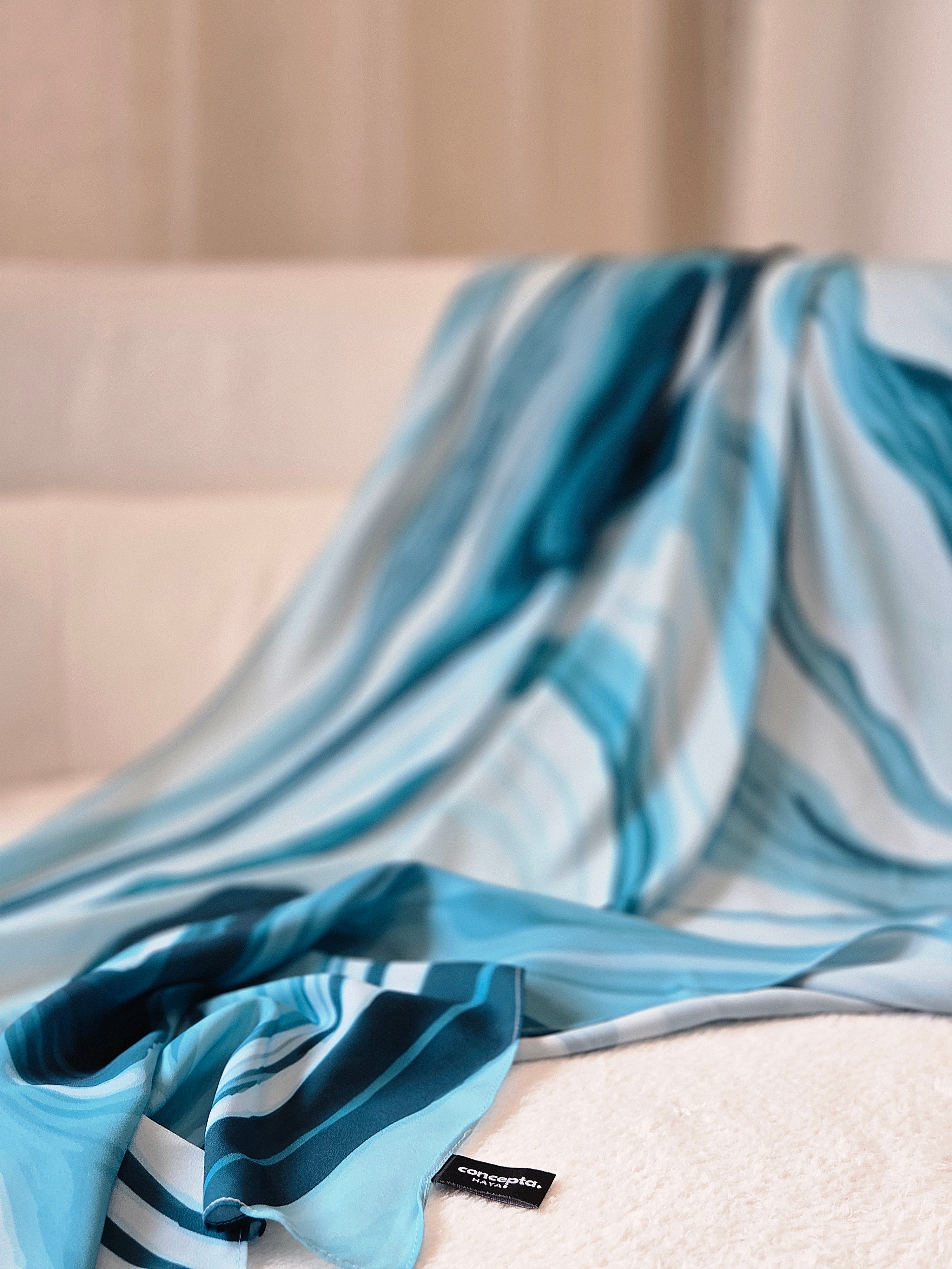 Noor Bloom - Premium Korean Chiffon Printed Scarf
