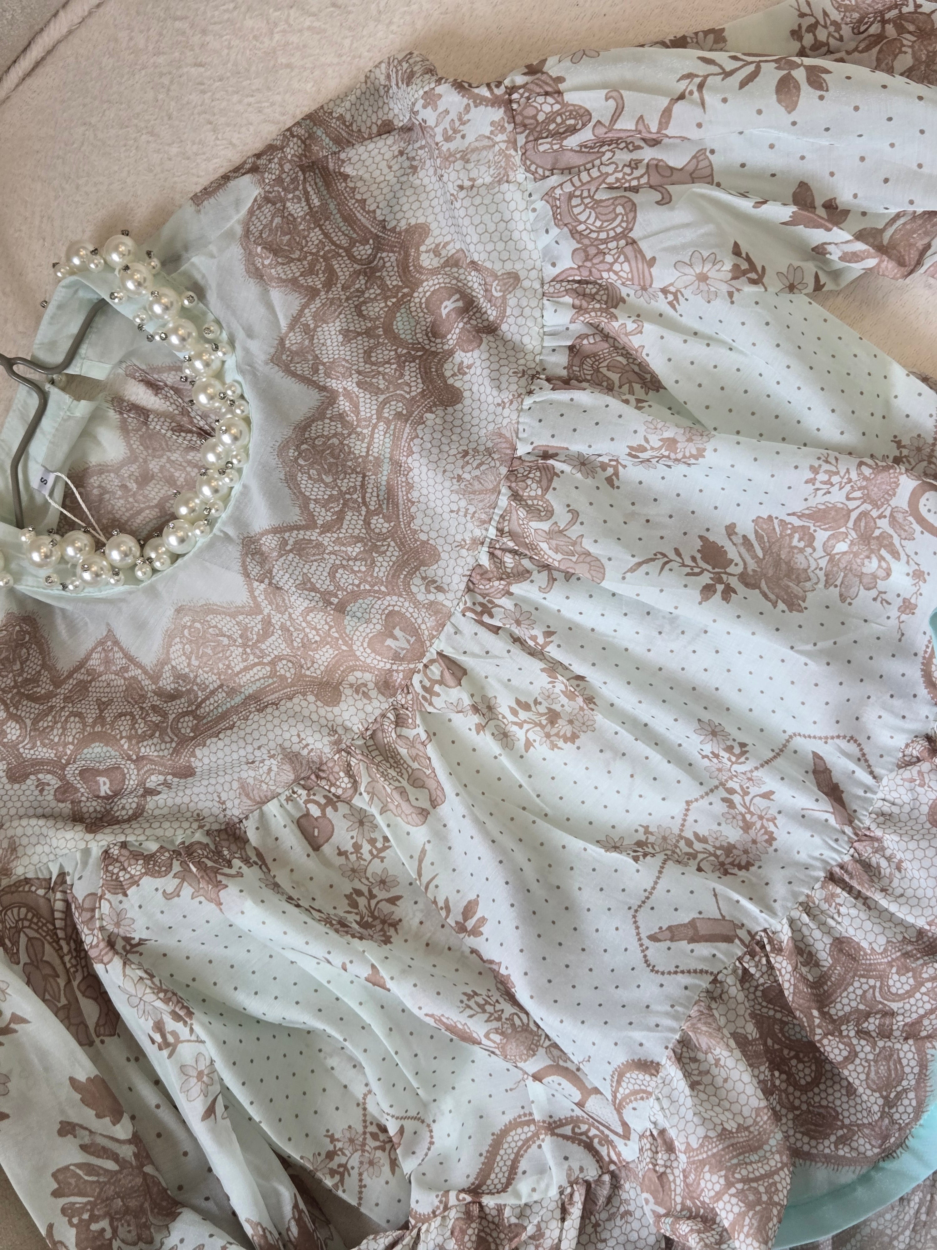Olivia 2 Piece Blouse and Skirt Set French Ruffles Lightweight & Soft | Ethereal Collection