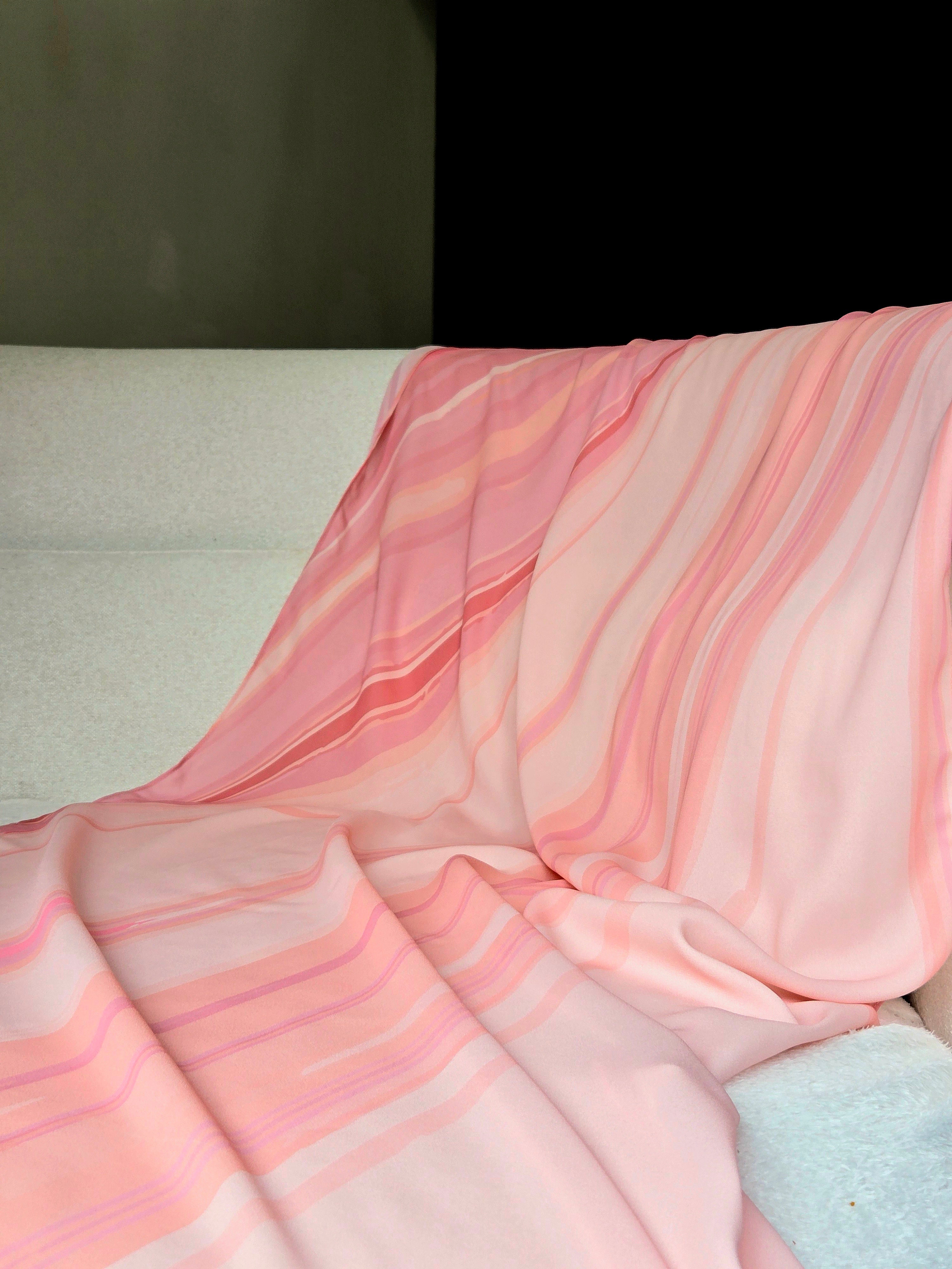 Sahara Blush - Premium Korean Chiffon Printed Scarf