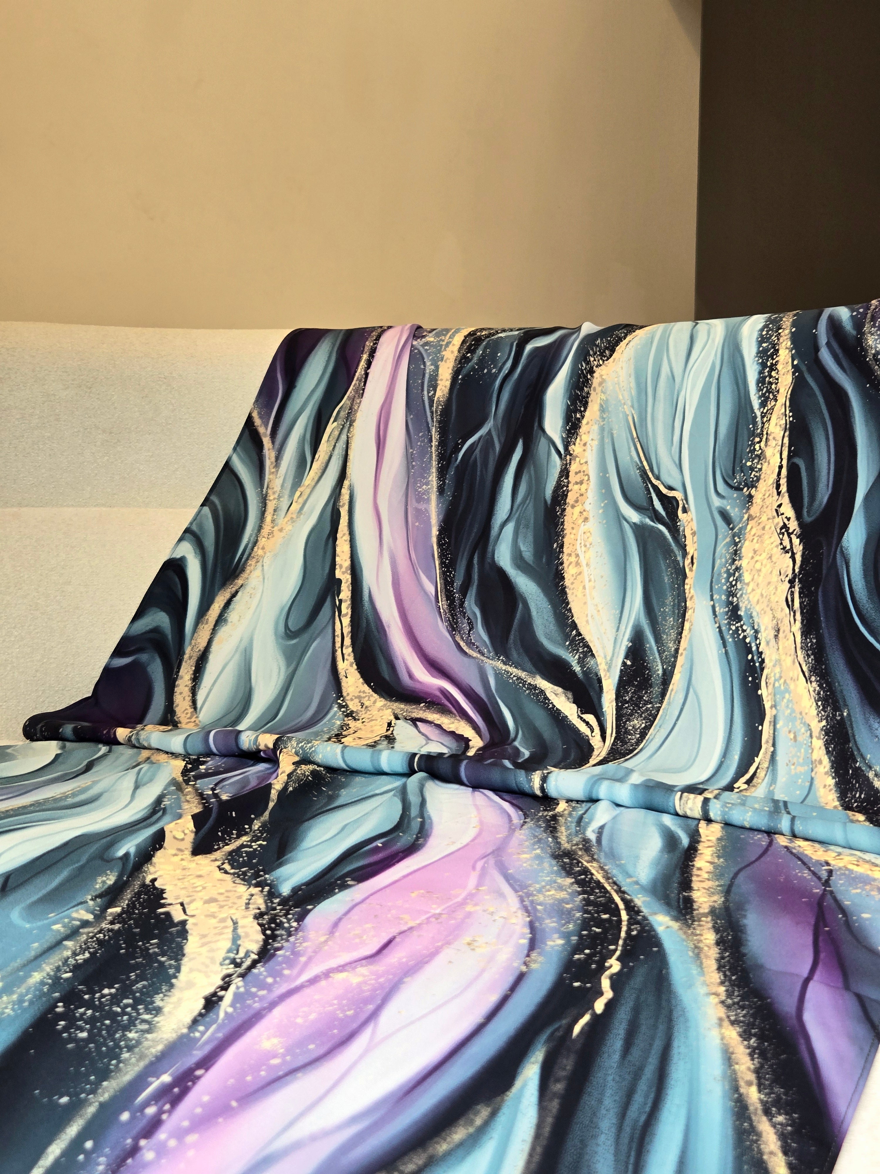 Emerald Galaxy - Premium Korean Chiffon Printed Scarf