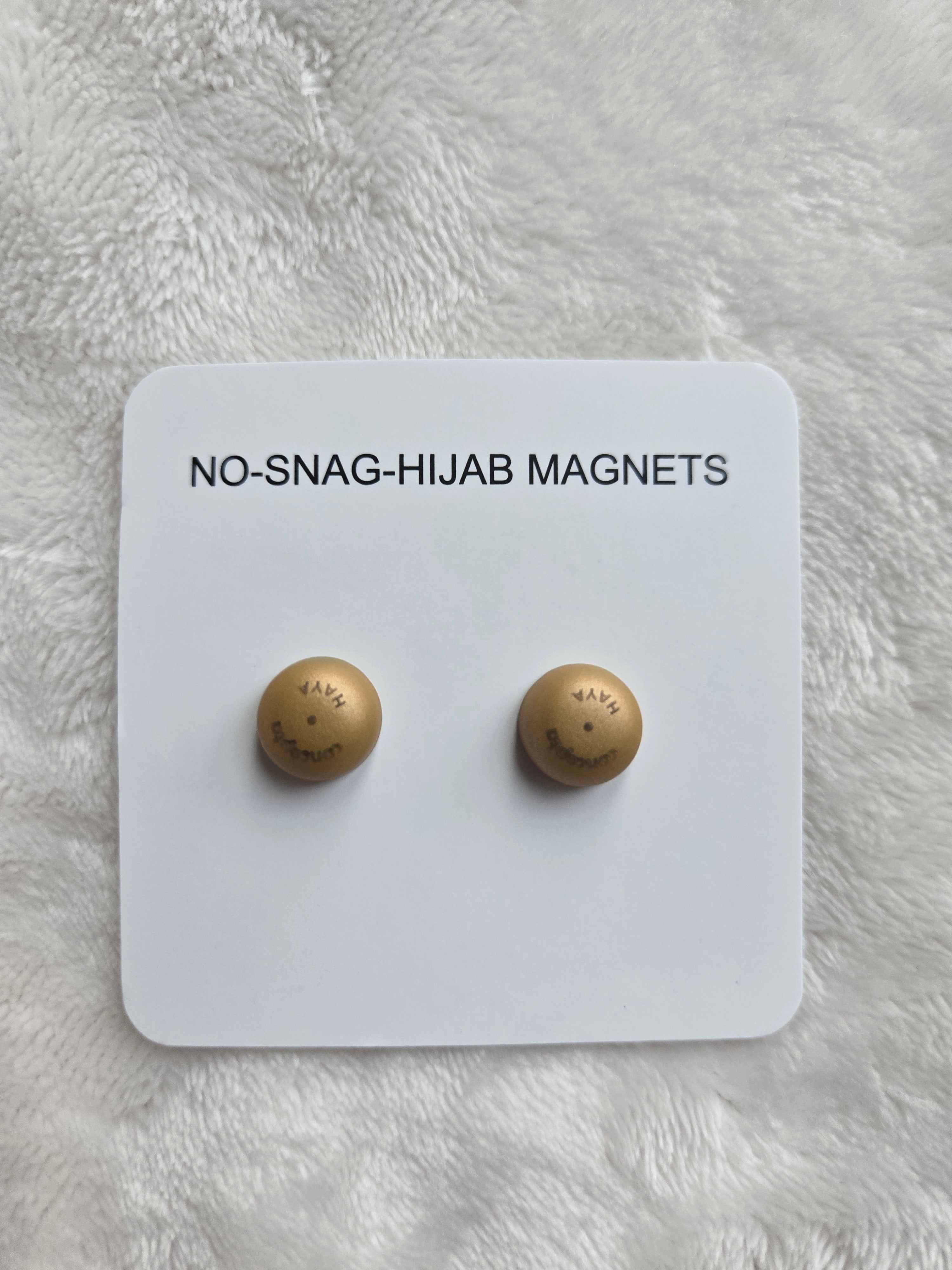 Non-Snag Hijab Magnets Solid Colours Branded & Palestine Keffiyeh  – Pack of 2 Pairs | Strong & Rounded