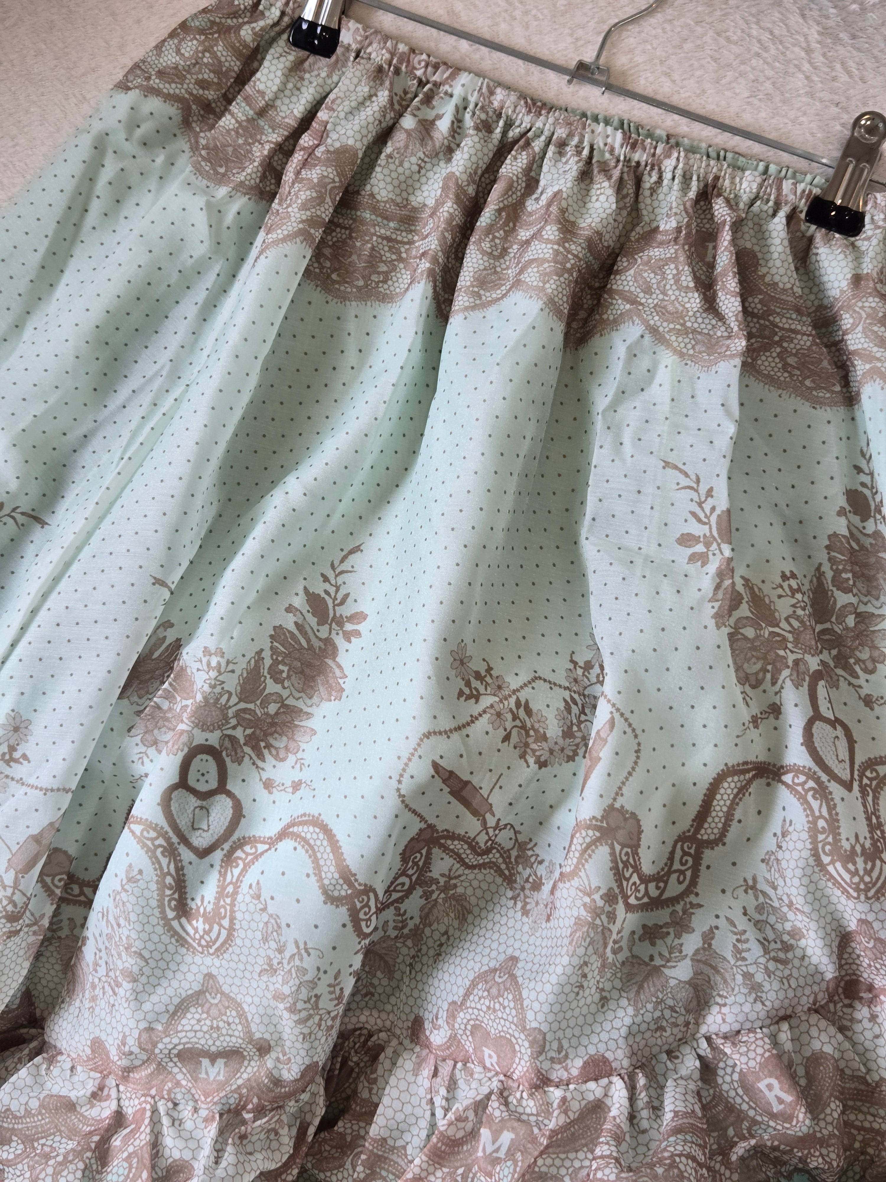 Olivia 2 Piece Blouse and Skirt Set French Ruffles Lightweight & Soft | Ethereal Collection