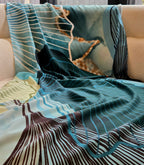Jade Horizon - Premium Korean Chiffon Printed Scarf