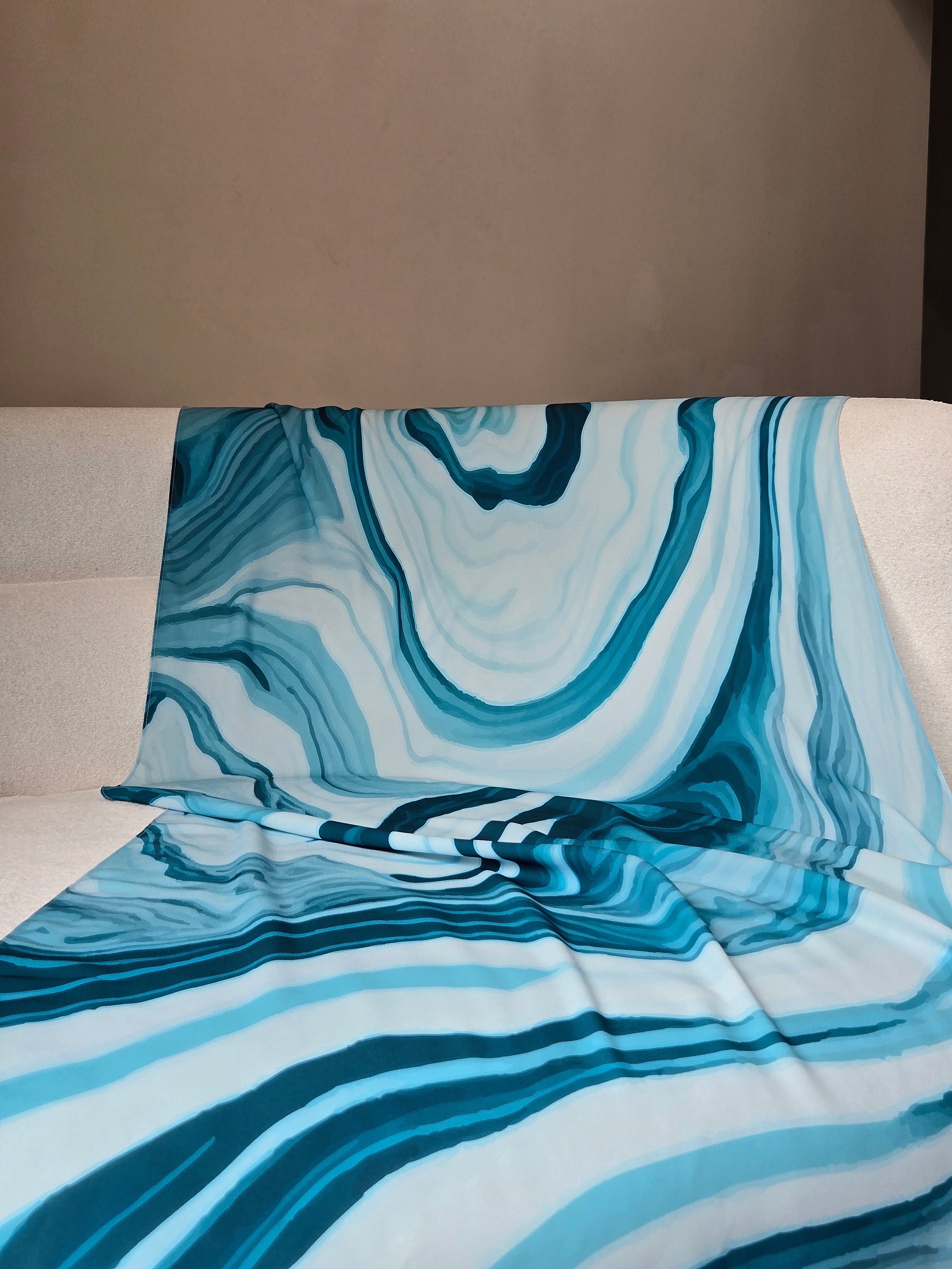 Noor Bloom - Premium Korean Chiffon Printed Scarf