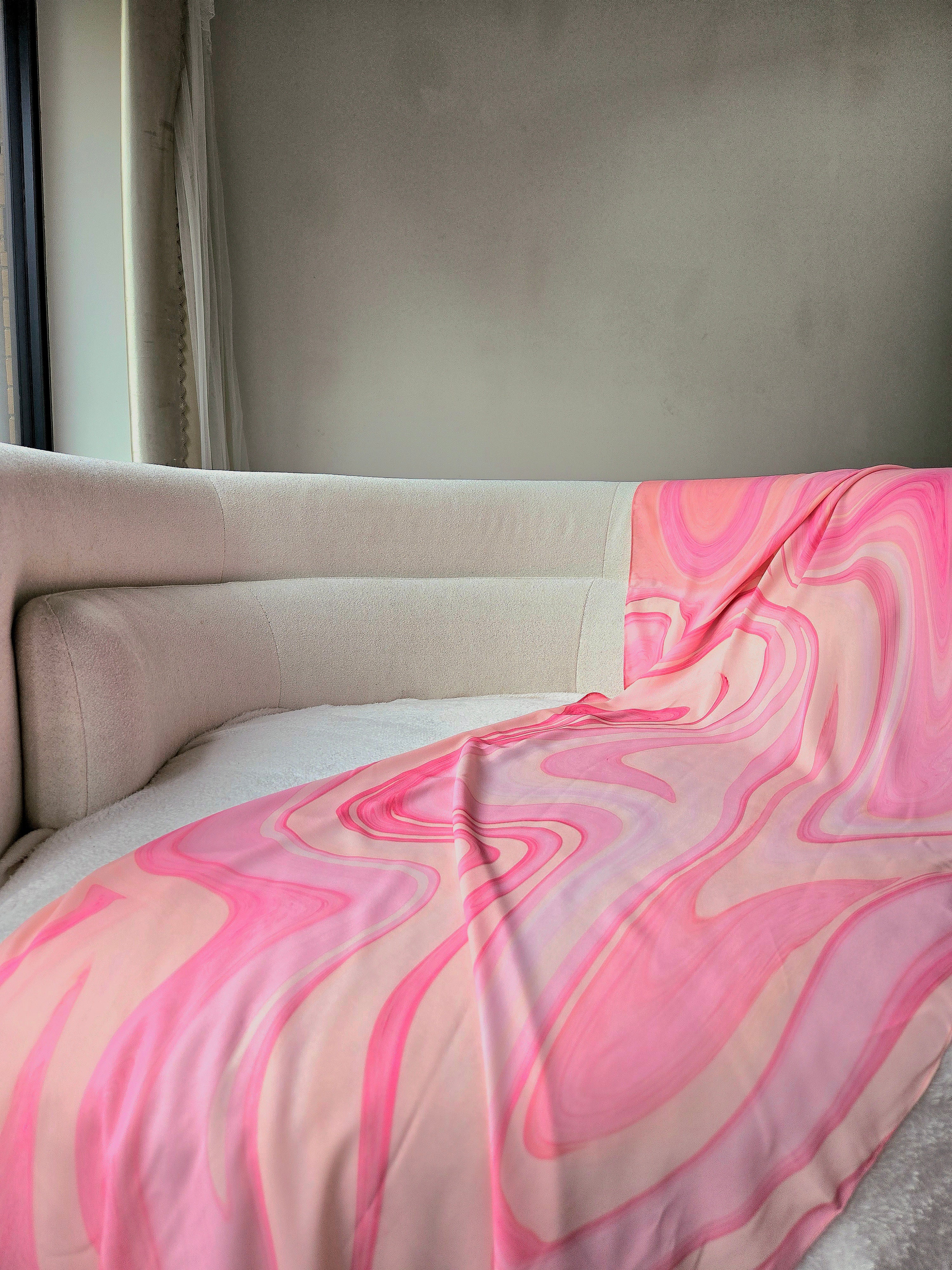 Rose Rainbow - Premium Korean Chiffon Printed Scarf