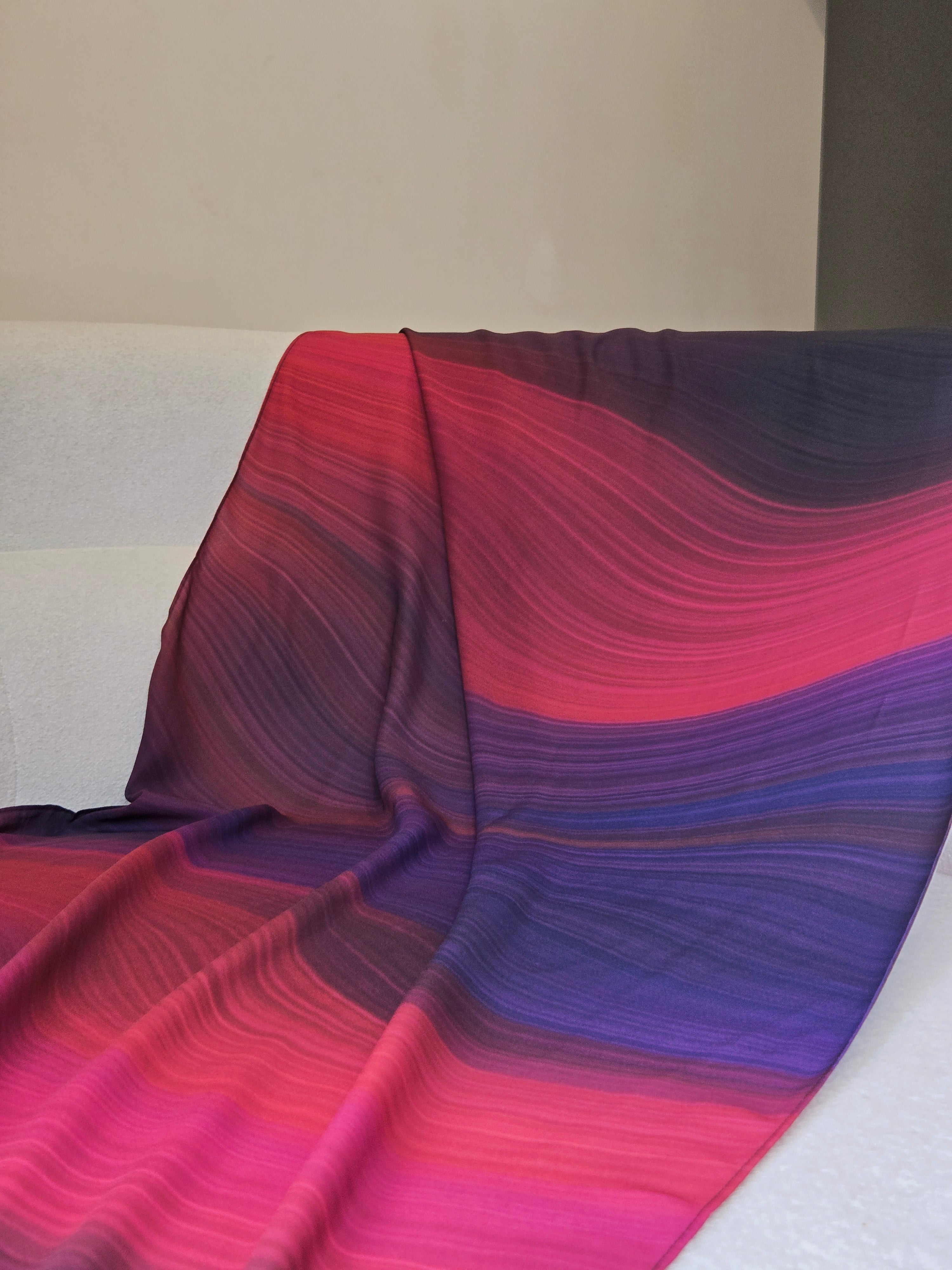 Celestial Bay - Premium Korean Chiffon Printed Scarf