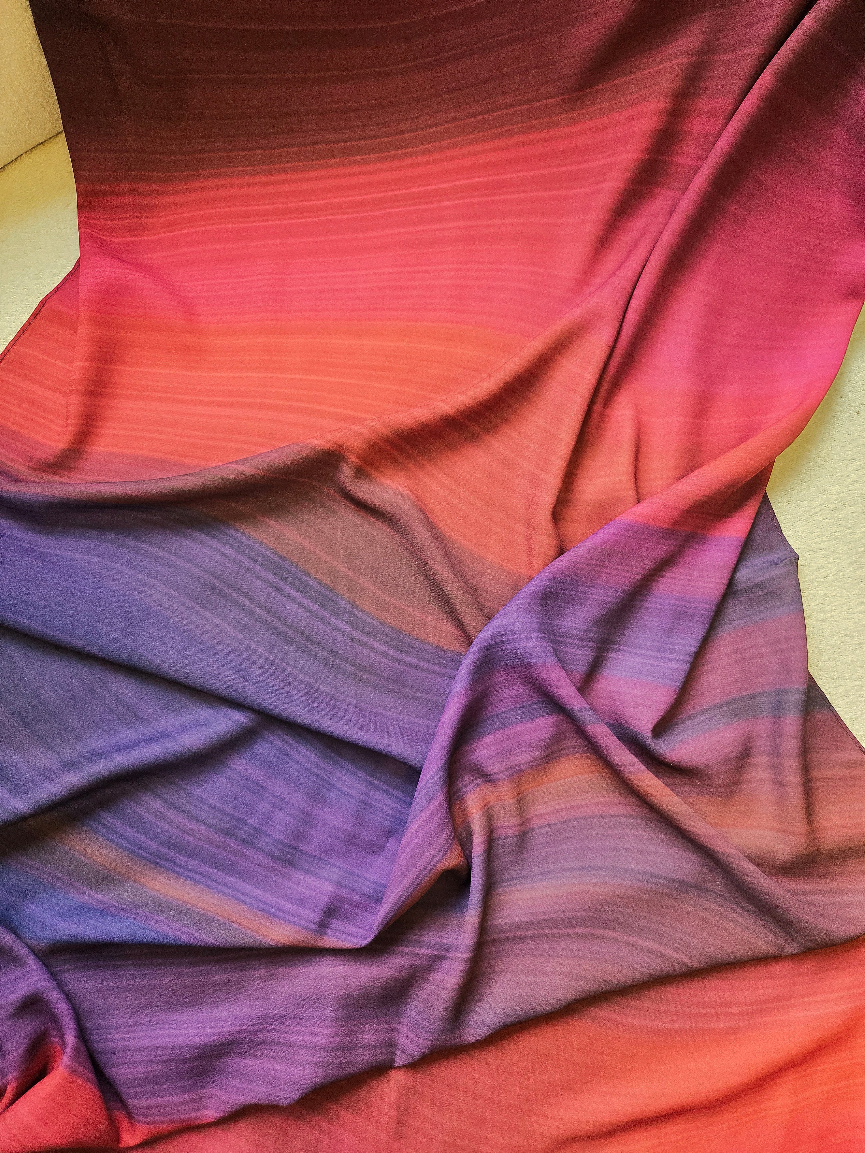Celestial Bay - Premium Korean Chiffon Printed Scarf